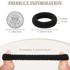 10 Pcs No Damage Hair Ties Thick Hair Elastic Rubber Bands Hair Accessories Scrunchies Seamless for Women