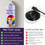 Purple Hair Spray Temporary, Hair Color Spray 1-Day Hair Dye Colored for Kids Women Men, Hair Wax Color Washable, Hair Paint Halloween Fast-Drying 4.06 Fl Oz