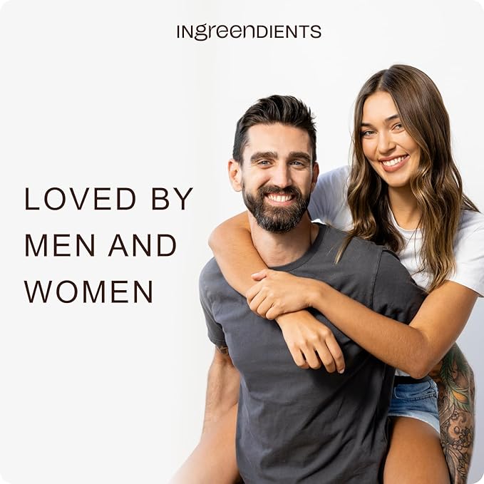 Ingreendients Natural Shampoo With Organic Ingredients - Sulfate Free, Color Safe, Non Toxic With Tea Tree Oil & Apple Cider Vinegar, Vegan, Gluten Free, pH Balanced