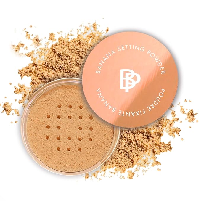 Bellapierre Banana Setting Powder – Color-Correcting Brightening Powder, Matte Finishing Tint, Translucent Under-Eye Baking Makeup, Lightweight Talc-Free Formula - Tan - 0.14 Oz