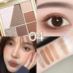 All-in-One Eyeshadow Palette, 7 Colors Eye Shadow Palette, Glitter, Matte, Shimmer Eyeshadows, Blush, Highlighter Contour Makeup Palettes, Highly Pigmented Waterproof Long Lasting. (Color 4)