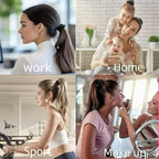 8 Pcs Black Small Satin Scrunchies for Women, No Damage No Crease Hair Ties Scrunchies for All Hair Types and Textures, Thin Hair Elastic Bands Ponytail Holders for Girls Hair Accessories