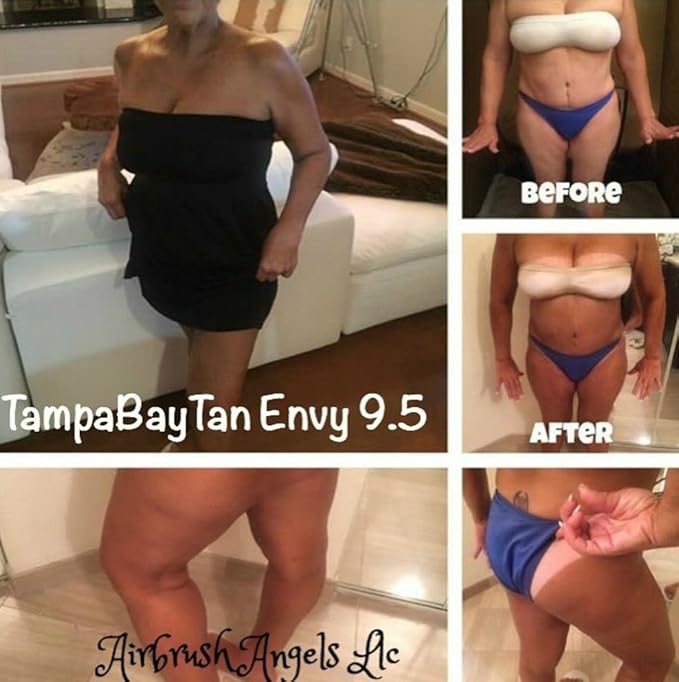 Tan Alchemy, Tan Envy European DARK 11.5% DHA Sunless Airbrush Spray Tanning Solution Gallon (ships in 4 qts)