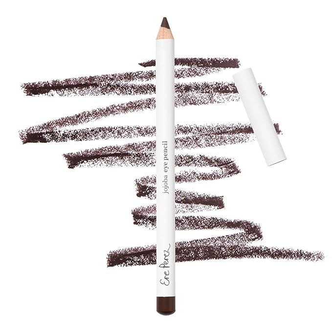 Ere Perez - Natural Jojoba Eye Pencil | Gentle, Soothing, Hydrating, Smooth, Blendable | Coconut Oil, Vitamin E | Vegan, Cruelty-Free, Clean Beauty (Earth)