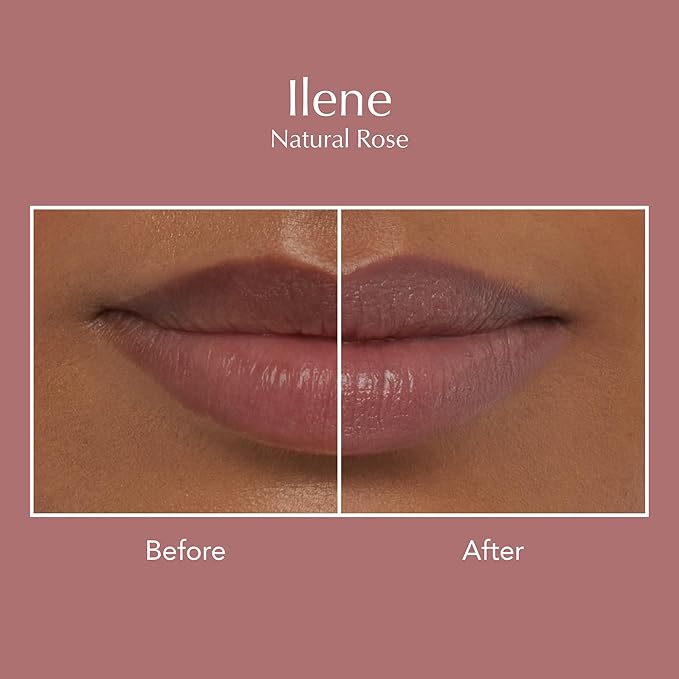 Thrive Causemetics Impact-FULL Smoothing Lipstick, Moisturizing Lip Makeup Essential with Vitamin E, Lightweight Creamy Lipstick for Women, Long Lasting, Vegan, Shade Ilene (Natural Rose)