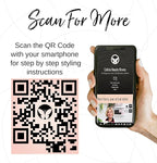 CALISTA GoGo Mini Heated Round Brush | Curl, Touch-Up, De-Frizz, Smooth, and Style Hair with Mini 7” Styling Tool | Heats to 365°F | Perfect Travel Tool | Dual Voltage (Berry Burst)