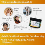 Organic Fiji Raw Cold Pressed Coconut Oil for Hair, Skin, Face & Body | Relaxing Massage Oil | Pineapple Coconut,12 oz for Women Men & Baby