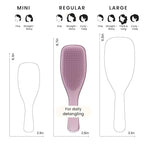 Tangle Teezer Chrome Ultimate Detangler Brush for Wet & Dry Hair, Eliminates Knots & Reduces Breakage for Straight to Curly Hair Types, Mauve