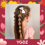 Elastic Hair Bands, YGDZ 5 Colors 600 PCS Mini Rubber Bands for Hair with Organizer Box, Hair Accessories for Toddler, Girl, Baby, Rainbow Color
