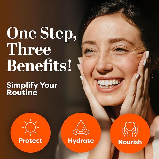 TruSkin Sunscreen Serum for Face – SPF 30 Universal Tinted Mineral Sunscreen Face Serum – Lightweight Transparent Finish – Zinc Oxide, Vitamin C, Hyaluronic Acid, Ceramides, All Skin Types, 1 fl oz