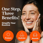 TruSkin Sunscreen Serum for Face – SPF 30 Universal Tinted Mineral Sunscreen Face Serum – Lightweight Transparent Finish – Zinc Oxide, Vitamin C, Hyaluronic Acid, Ceramides, All Skin Types, 1 fl oz