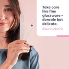 Bona Fide Beauty Czech Glass Nail File (Clear Color) - Crystal Fingernail File for Natural Nails with Clear Hardcase, Gifts for Women