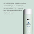 hers Triple Threat Shampoo, Conditioner and Minoxidil Set - Hair Loss Treatment for Women - Includes 5% Foam Minoxidil Treatment, Color Safe Hair Thickening Shampoo and Conditioner - 3 Count