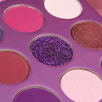 docolor Eyeshadow Palette 9 Colors Gemstone Shadow Palette Highly Pigmented Mattes Shimmers Smokey Glitter Cream Colorful Powder Blendable Long Lasting Waterproof Makeup Palette-Purple