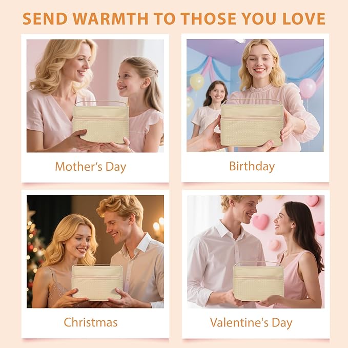 Christmas Gifts for Women, Orange 33 Pcs Facial Kit, Skin Care Gift Set, Self-Care Kit, Spa & Bath & Body Basket Gift, Beauty Bag Set, Collagen Gel Mask, Pampering Kit, Birthday Gift, Mother Day