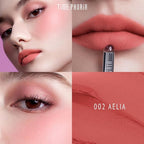 ORBITA LIP AND CHEEK BLURRING POT | Lip & Cheek Tint with Soft Velvety Mud Texture, Blur Matte Finish Lipstick, Featherlight, Multi-Use Makeup, Buildable Color, Long-Wearing (002 Aelia)