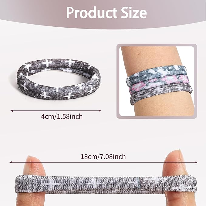 Bessrung 50 Pack Seamless Elastic Hair Ties for Women Girls, No Damage Ponytail Holders for Thin Thick Hair, Snag-Free Hair Bands for Women's Hair, Hair Accessories Christmas Gift(Chocolate brown)