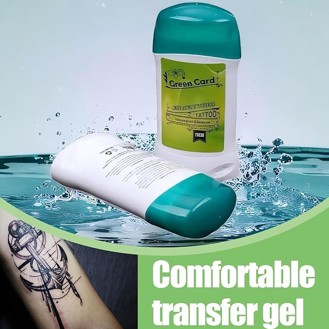 2pcs Tattoo Transfer Gel, Urknall Professional Stencil Gel Safe and Long-Lasting Tattooing Stencil Stick Creams for Body Art Makeup Transfering Soap Paste For Tattooing Supplies