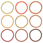Expressions 216-Piece Elastics Value Pack: 4mm Earth Tones/Neutral Colors Hair Ties, No Metal Ponytail Holders for All Hair Types Including Thick and Curly