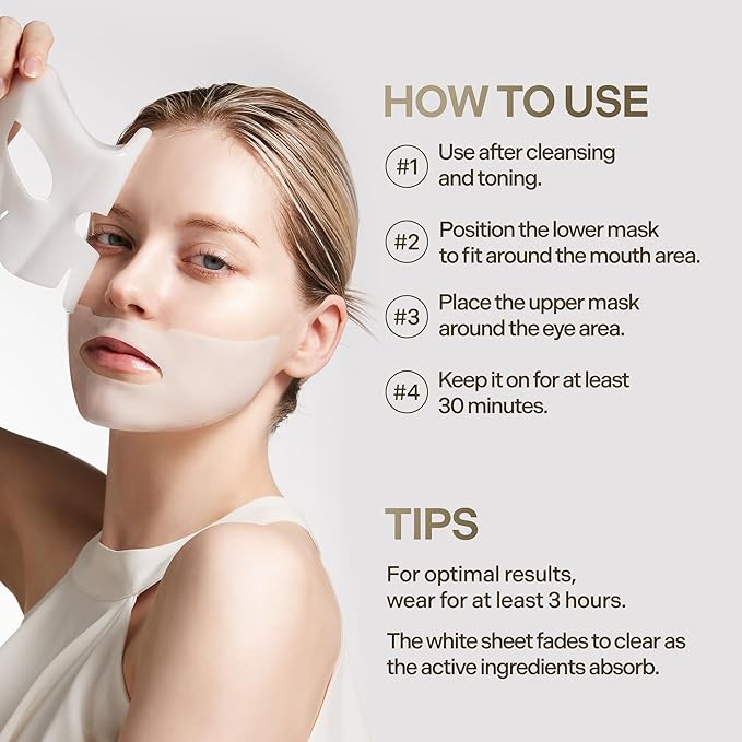 VINNE Signature Bio Deep Collagen Firming Mask – Korean Hydrogel Mask w/ 5,000ppm Ultra-Low Molecular Collagen, Centella Asiatica Exosome, Niacinamide & PDRN – Skin Care Face Mask (4 Sheets, 1.41 oz)