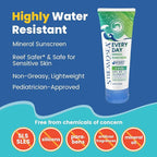 SPF 45 Every Day Kids Mineral Sunscreen | 2.5 Fl Oz Biodegradable, Paraben Free & Reef Safe Sunscreen for Face & Body for Kids | Non-Greasy, Lightweight & Sheer Mineral Protection Against UVA & UVB