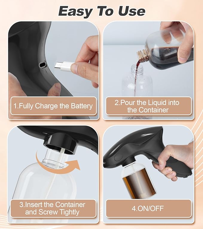 Spray Tan Machine, Spray Tan Gun, Even Spraying, Portable and Cordless Spray Tan Gun, Long Battery Time, One-touch Operation, At Home Spray Tan Machine/For Swimming Tanner Travel Beach Salon DIY Tan