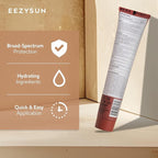 BARE Tinted Sunscreen SPF 50 – Non-Greasy, Water-Resistant, Vegan & Reef-Safe with Hyaluronic Acid & Jojoba Oil – 1.69 fl oz – Deep