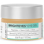 CLEARSTEM - BRIGHTEYES - Eye Gel - Nourishing Eye Cream - Cooling Gel - Stem Cells Blend - Peptides, Collagen, Aloe Vera - Gluten Free - Beauty, Self Care, Skin Care - 0.6 fl oz