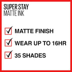 Maybelline New York SuperStay Matte Ink Liquid Lipstick, City Edition, Explorer, 0.17 Ounce