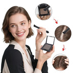 VOLLUCK Root Touch up Powder, Long-lasting Gray Hair Cover up Powder for All Hair Types, Waterproof for Women and Men (Dark-Brown, 0.42 0unce)