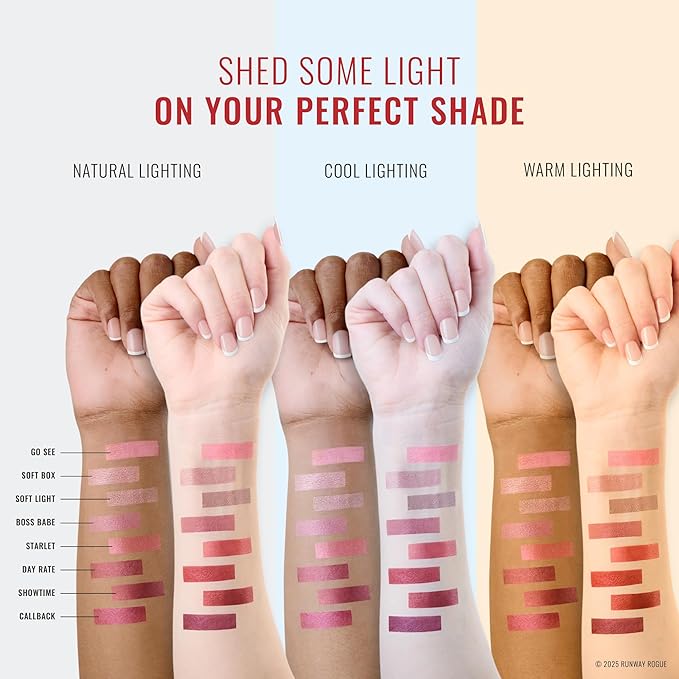 Runway Rogue Pearl Glam Long Wear Shimmer Liquid Lipstick, Metallic Earthy Berry-Bronze Lipstick with Silver and Gold Shimmer, ‘Callback’