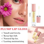 Lip Plumper Gloss,Moisturizing Lip Plumping Lip Gloss,Nourishing Lip Plump Lip Care Products,for Reducing Fine Lines and Smoothing Lips,Creating Elastic and Softer Lips