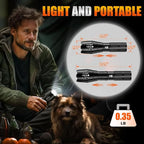 Dream Master 2 Pack LED Flashlights High Lumens with 6 AAA Batteries, 5 Modes Mini Waterproof Tactical Bright Flashlight for Camping Hiking, Stocking Stuffers & Christmas Gifts for Him, Men, Dad