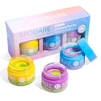 3-in-1 Dual-Color Sleeping Lip Mask Set – Blueberry, Grape & Lemon | Hydration & Repair for Dry Cracked Lips, Infused with Grape Seed Oil and Citrus Extracts for Rejuvenates Lips, 1.26 Fl Oz