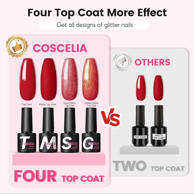 COSCELIA 53pcs Gel Nail Polish Kit with U V light and Drill Starter Kit 35 Colors Gel Nail Polish with 5pcs Top Base Coat Nail Art Professional Gel Manicure Kits Christmas Gifts for Women Teens Girls