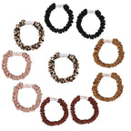 Hair Ties Silk Satin Scrunchies - Small Mini Thin Elestics Ponytail Holder Hair Bands Skinny Scrunchy For Thick Curl Hair No Crease Hair Ties Soft Accessories No Hurt Your Hair for Women and Girls