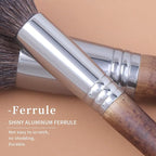 Deluxe Natural Goat Hair Makeup Brush Set with Case, 24 Cosmetic Brushes Makeup Set, Wooden Natural Makeup Brushes, Natural Bristle Makeup Brush, Natural Hair Makeup Brushes Set Professional.