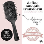 HeatFreeHair High Definition Detangling Brush - Dual-Sided Curl Brush for Black, Natural, Wavy, and Curly Hair - Hair Extension Detangler for Wet/Dry Use