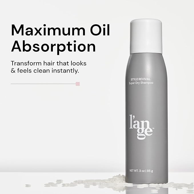 L'ANGE HAIR Style Revival Super Dry Shampoo Spray | Refreshes Hair and Absorbs Oil | Volumizing Dry Shampoo | Adds Texture and Body for Styling | Dry Hair Shampoo For Women