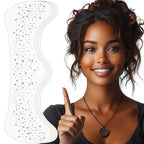 Face Glitter Freckles, Makeup Patches-Silver-Face Glitter Speckles Patches, 4pcs