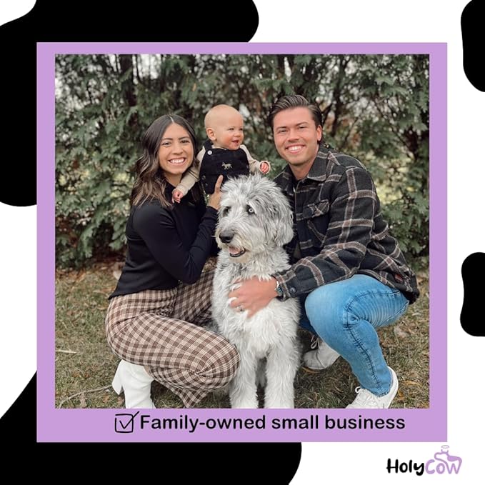 HolyCow Beef Tallow For Skin - Whipped Tallow Balm with Organic Jojoba Oil, Grass Fed Beef Tallow Face Moisturizer for Eczema, Baby, Lip Balm - Lotion For Extremely Dry Skin (Lavender Vanilla)