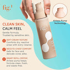 Fig.1 Hydrating Facial Cleanser for Women | Gentle Cleanser Face Wash with Glycerin & Squalane | Non-Drying, Fragrance-Free Formula for Sensitive Skin | 3.4 oz Refillable Bottle