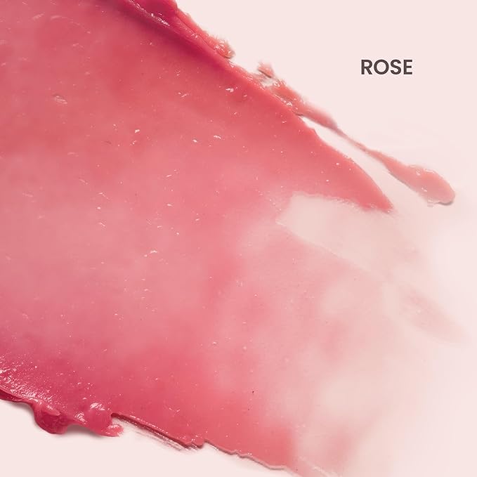 Burt's Bees Lip Tint Balm Stocking Stuffers Gifts, Long Lasting 2 in 1 Duo Tinted Balm Formula, Color Infused with Hydrating Shea Butter for a Natural Looking Buildable Finish, Petal Rose (2-Pack)