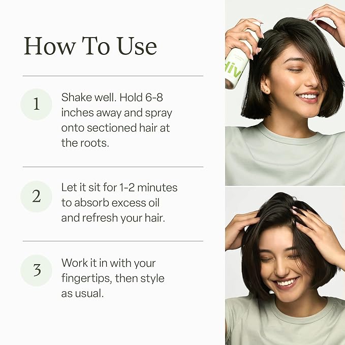 Divi Dry Shampoo Spray for Women - Formulated to Absorb Oil, Balance the Scalp and Extend Time Between Washes - Free of Benzene, Butane, Propane and Talc, 5.3oz (1 Pack)