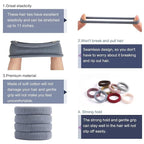 100PCS Elastic Cotton Hair Bands, Seamless No-Damage Ponytail Holders for Thick or Thin Hair, Soft Hair Accessories for Women and Girls, Coral Color