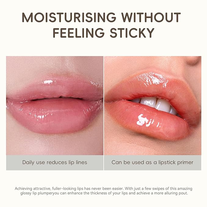 KISSIO PLUMP Lip Plumper,Maximum Plump with Ginger and Peptides,Extreme Lips Plumper,Hydrating,Lip Plumping,Lip Lines Care,Lips Gloss,0.3 fl oz,Expert