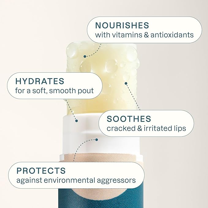 Cliganic Organic Lip Balm Set (2 Packs of 6 Tubes), 100% Natural Moisturizer for Cracked & Dry Lips