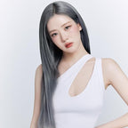 eZn Pudding Hair Dye, Ammonia-Free, Semi-Permanent DIY Korean Hair Dye Color with Keratin, Odorless Gentle for Sensitive Skin No Skin Irritation (Ash Gray)