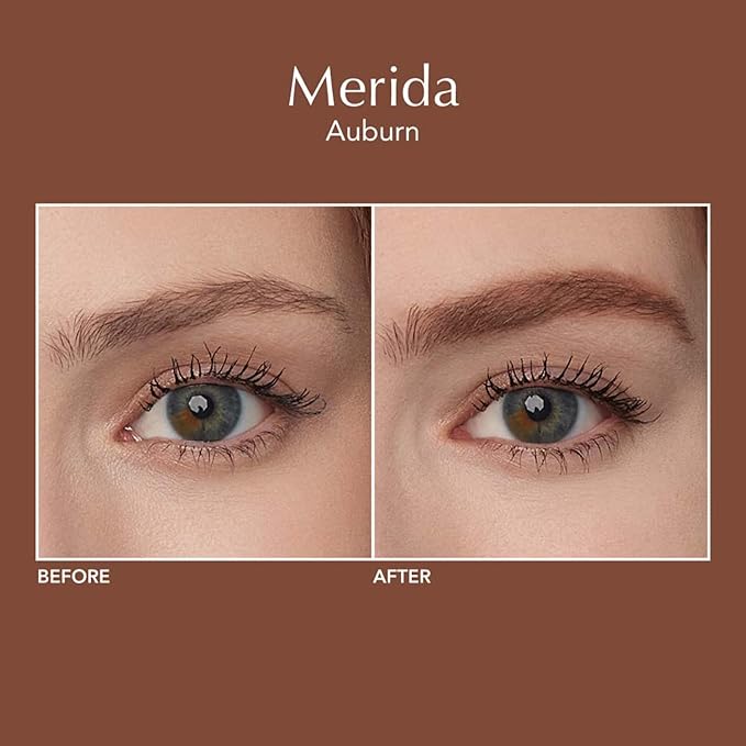 Thrive Causemetics Infinity Waterproof Eyebrow Pencil, Retractable Brow Pencil with Hyaluronic Acid & Shea Butter, Dual Ended Eyebrow Brush Spoolie, Fine Tip, Vegan & Cruelty Free, Merida (Auburn)