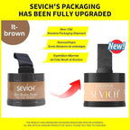 Sevich Hairline Powder - Root Touch Up Instantly Hair Color for Thinning Gray Coverage - Bald Spot Concealing Hair Powder for Women & Men - 48Hour Waterproof & Sweatproof - Light Brown